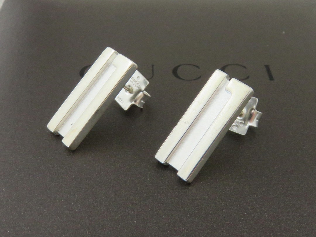 Buy Gucci Sterling Silver G Logo Stud Earrings Online in India