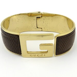 Gucci brown leather bracelet online