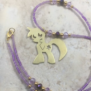 My Little Pony Hand Cut Brass Pendant Twilight Sparkle
