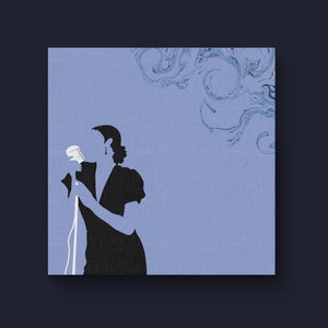 Silhouette de chanteur Impression sur toile