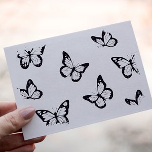 Carte postale 25 unités 5X7 - Conception de papillons