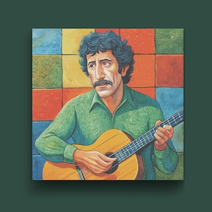 Jim Croce in Color Canvas Print
