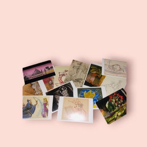 L'art de Disney - Cartes postales d'art conceptuel, rétro, Disney, collection, objet de collection (Lot de 10)