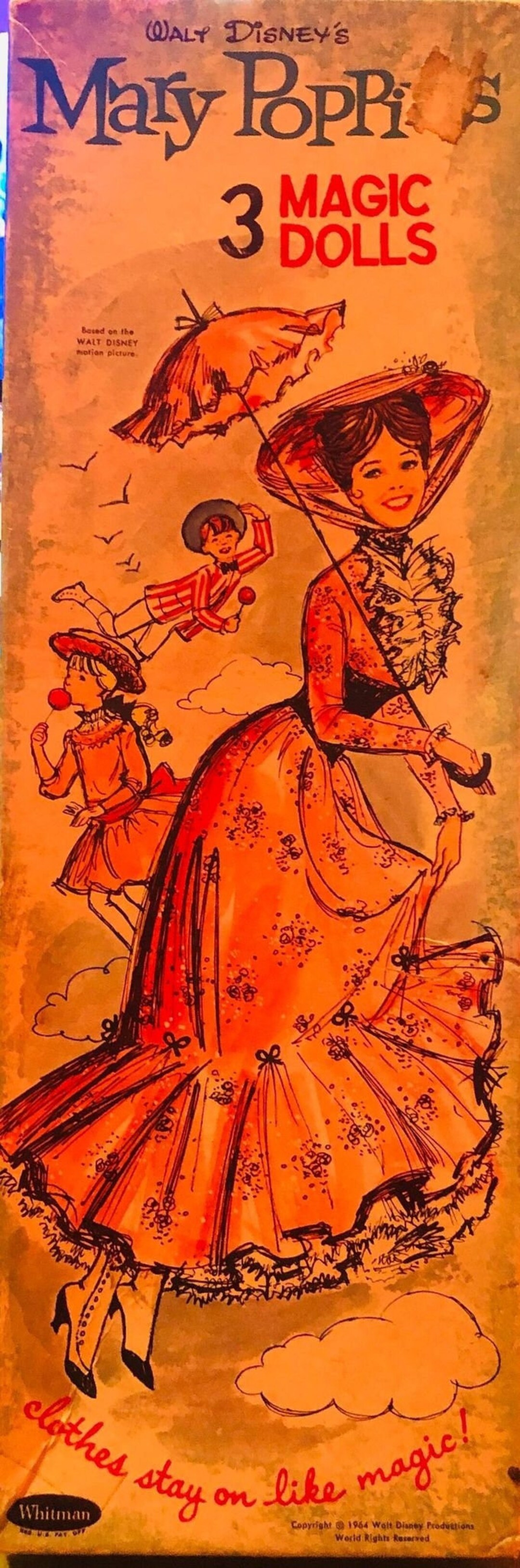 1964 Walt Disney's Mary Poppins Paper Dolls - Etsy