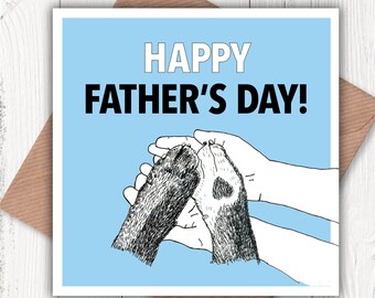 NEW! Give yer Pa a Paw! Happy Father’s Day greetings card