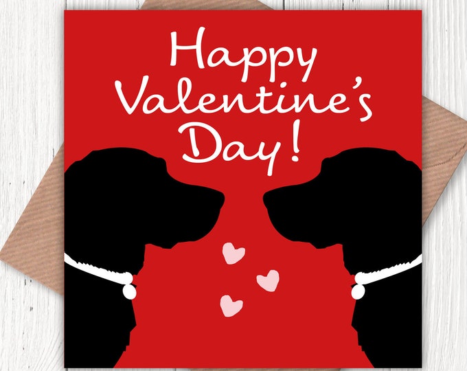 Happy Valentine’s Labrador print,
