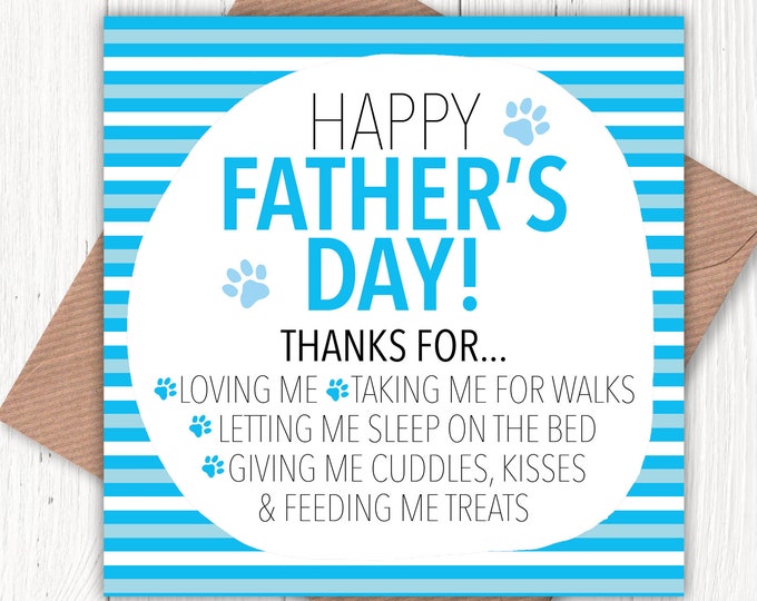 Happy Father’s Day… Thanks for Loving Me… Father’s Day card, funny Father’s Day card