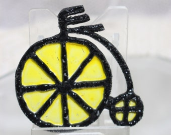 Broche de bicicleta Penny-Farthing, modelo de 1880