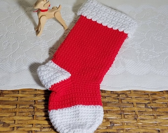 Vintage Small Crochet Stocking Boot