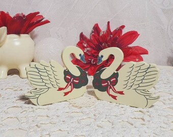 Candelabros de madera para Navidad, juego de 2, Wang's International 1998