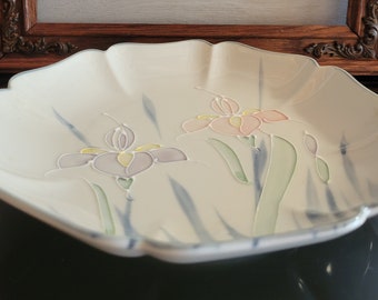 Plato de repuesto, Otagiri Japón, plato de porcelana Floral Lite