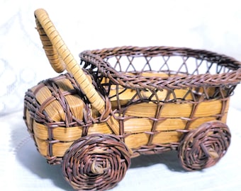 Vintage Woven Car Mini Basket, Candy Bowl