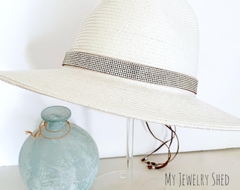 Rhinestone Cowgirl Hatband: Bridal Bachelorette Hat Decor