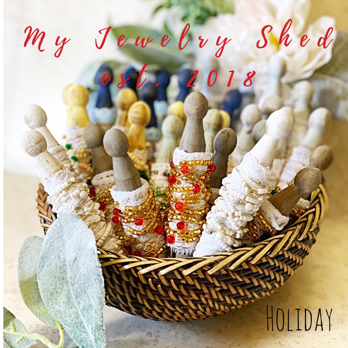 Handmade Ornaments From Old Clothes Pins Wood Clothes Pins Etsy