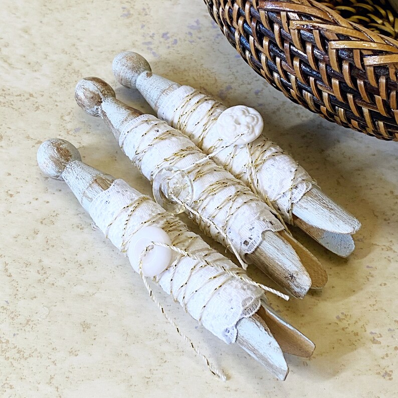 Handmade Ornaments From Old Clothes Pins Wood Clothes Pins Etsy