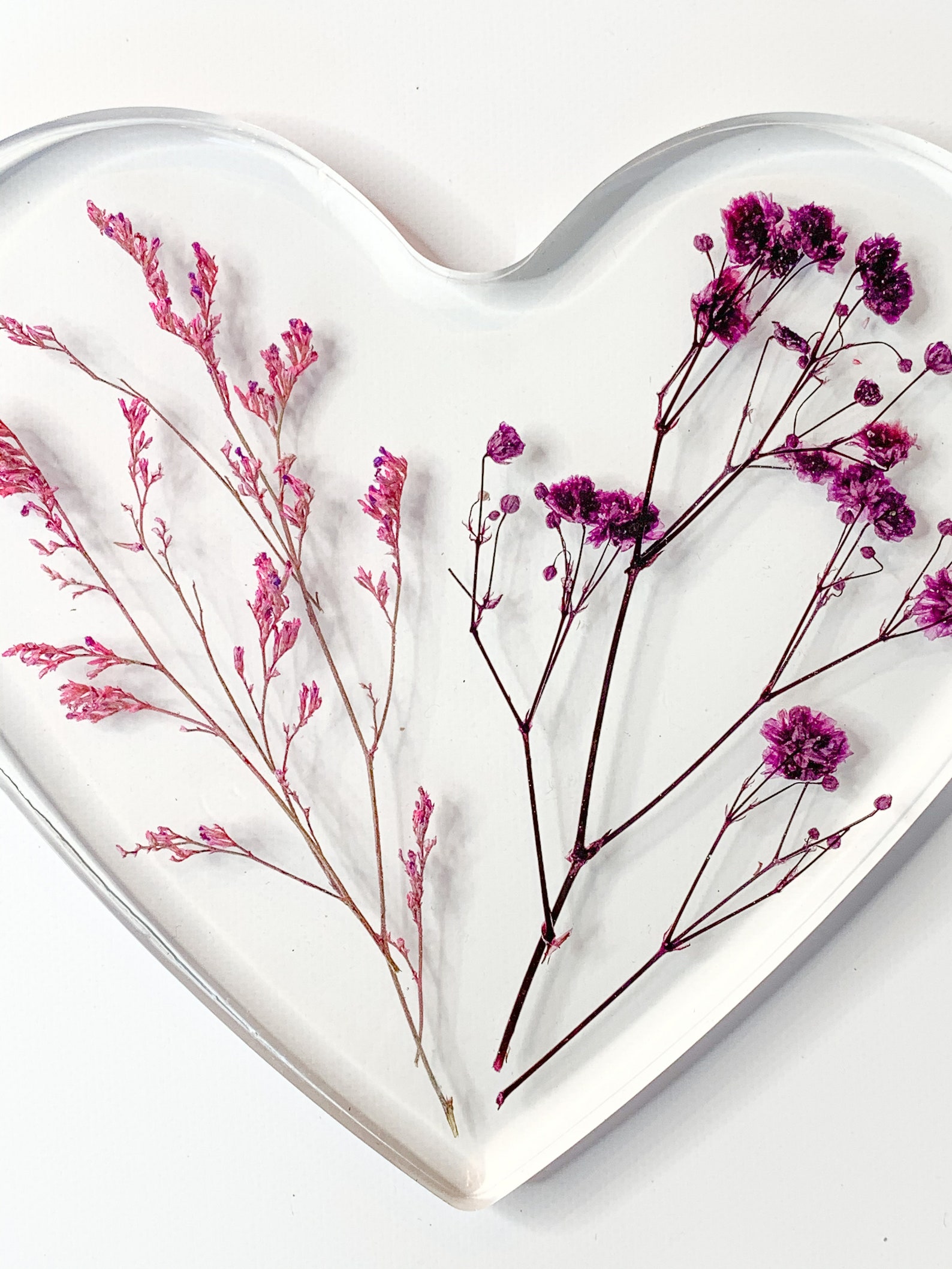CUSTOM Large Resin Heart Flower Preservation Etsy