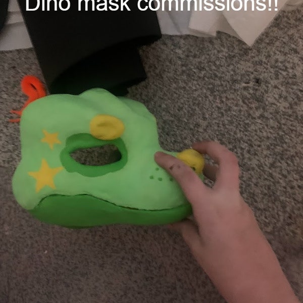 Dino mask commissions!! Open! READ DESC Dm me before buying!!!!! Do NOT buy, you will not be refunded.