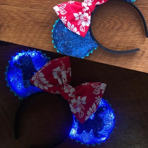 Lilo and Stitch silhouette Disney-inspired Mickey Ears