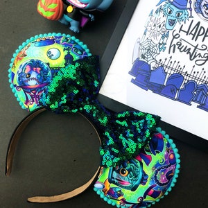 Haunted Mansion stitch  Inspired Mickey ears