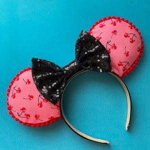 cherry disney-inspired Mickey Ears