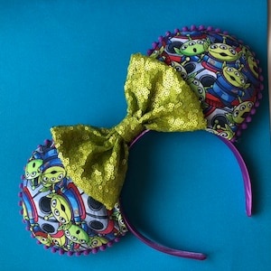 Green Alien Disney-inspired Mickey Ears