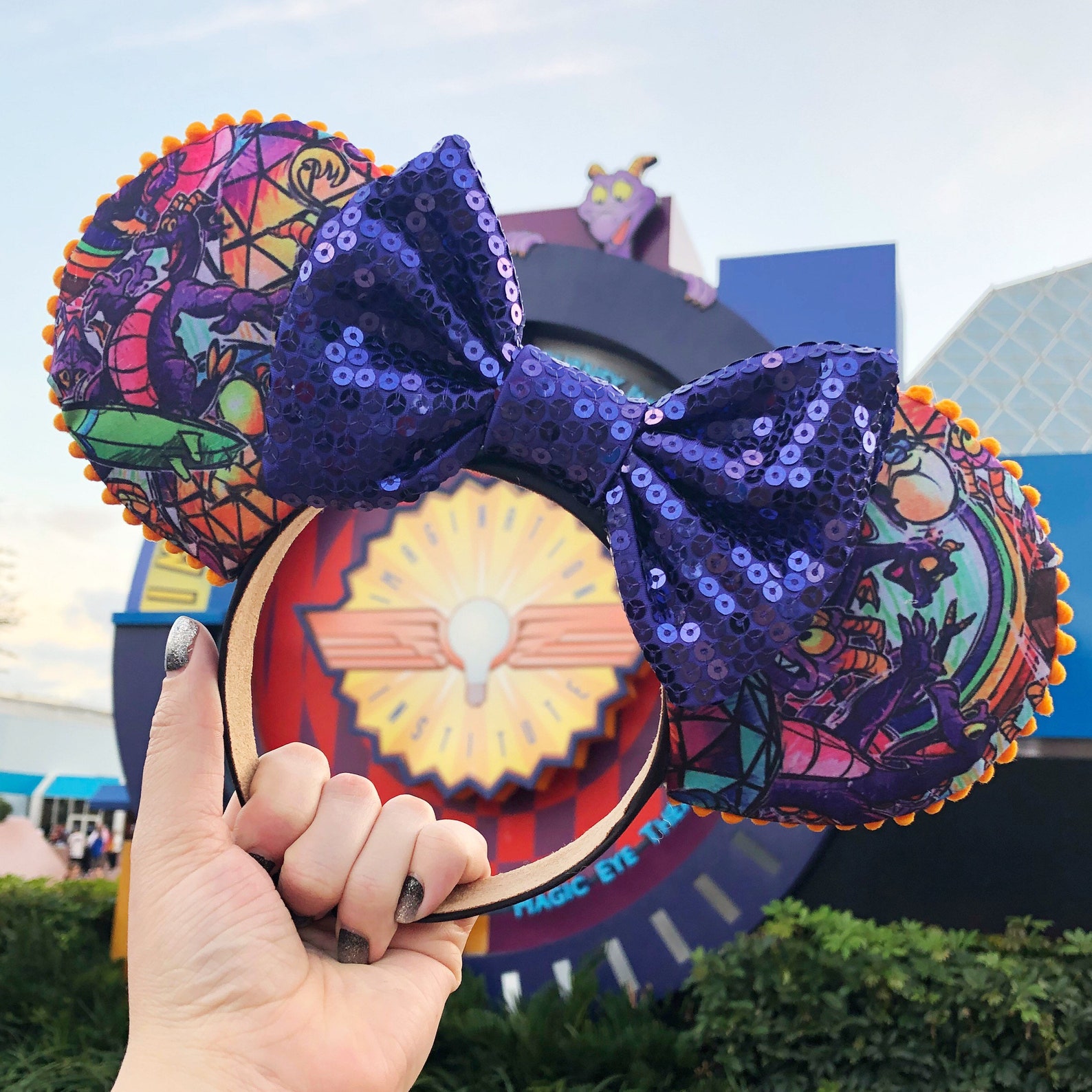 Epcot Inspired Mickey ears Etsy