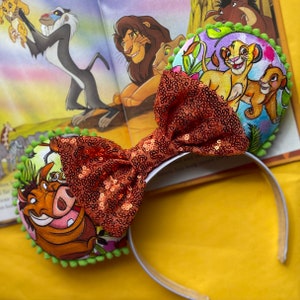 Lion King watercolor Disney-inspired Mickey Ears