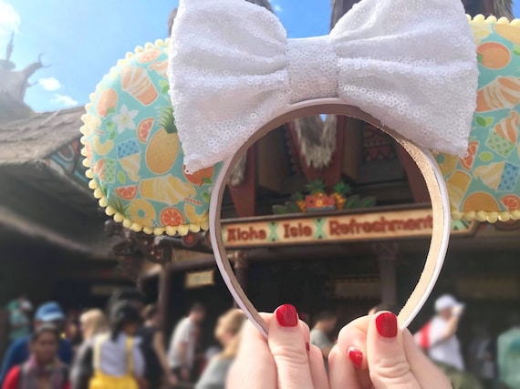 Dole Whip& Orange Swirl Disney-inspired Mickey Ears - Etsy  display picture 1