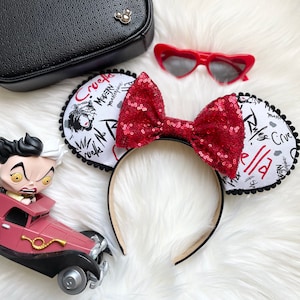 Cruella 101 Dalmation Disney-inspired Mickey Ears