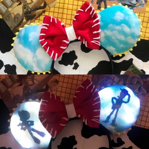 Toy Story silhouette Disney-inspired Mickey Ears-Jessie Bow