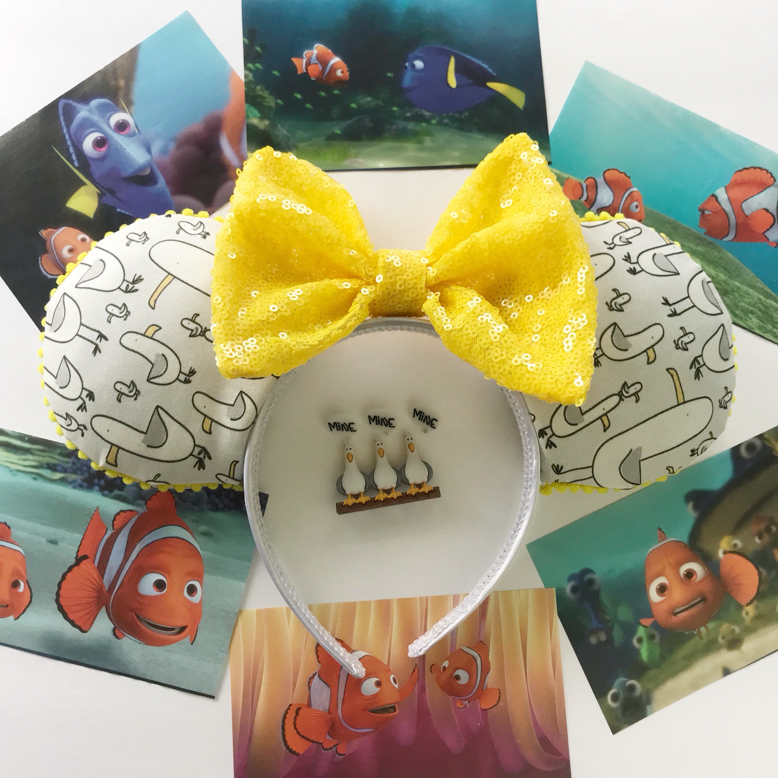 Seagull Finding Nemo Disney-inspired Mickey Ears - Etsy display picture 1
