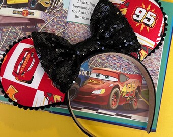 Aufhellende Mcqueen Cars von Disney inspirierte Micky Ohren