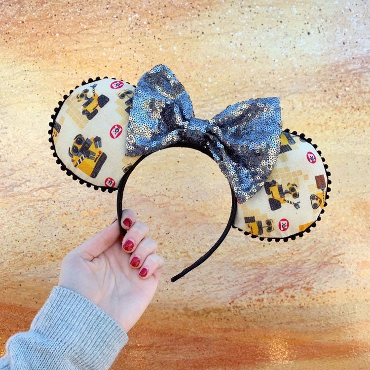 Disney inspired Pixar Custom Made Walle Headband Walle Mickey Ears for Men - Mouse Ears Headband – Little  main image 4