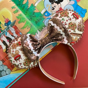 Gingerbread Christmas parks Disney-inspired Mickey Ears