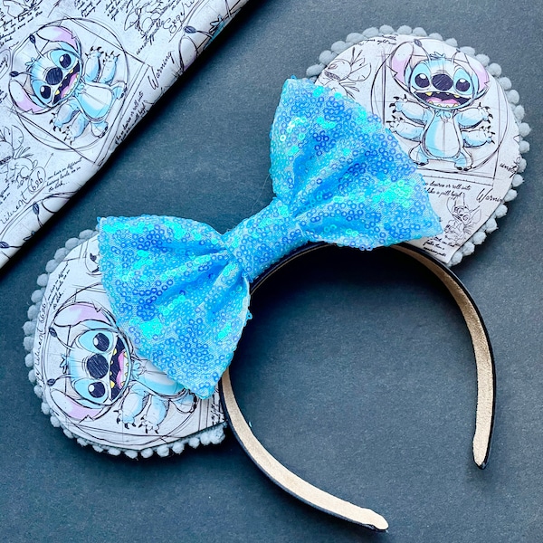 Vitruvian Stitch Disney-inspired Mickey Ears