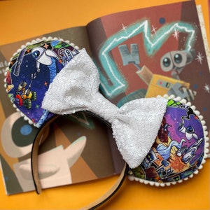 Wall-e & Eve Disney-inspired Mickey Ears