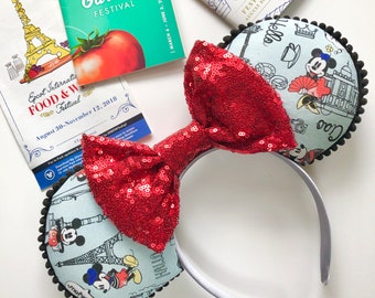 Epcot Paris Inspired mickey  Ears