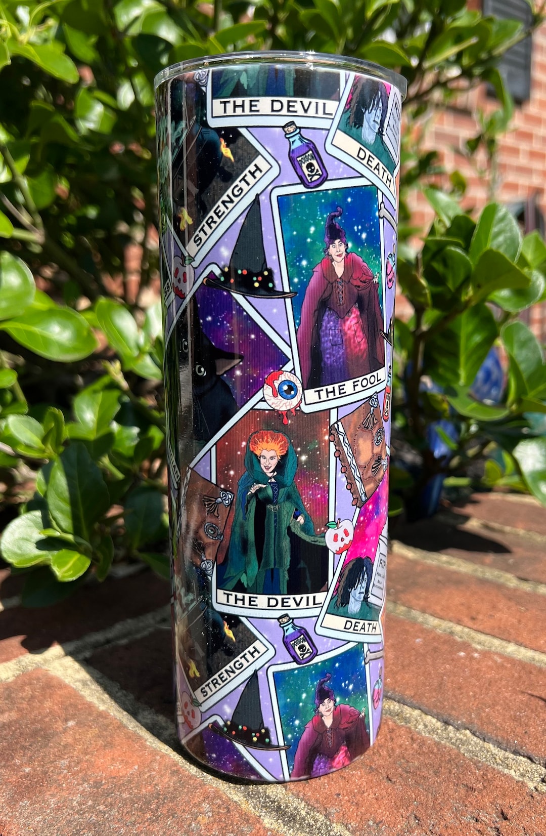 Hocus Pocus Sanderson Sisters Tarot Cards Inspired Tumbler - Etsy