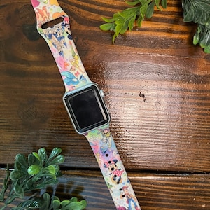 Rainbow Disney characters inspired smart watch band