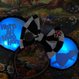 Alice in Wonderland silhouette Disney-inspired Mickey Ears