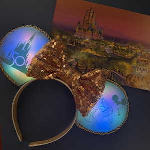 50th Anniversary glow Inspired Mickey ears