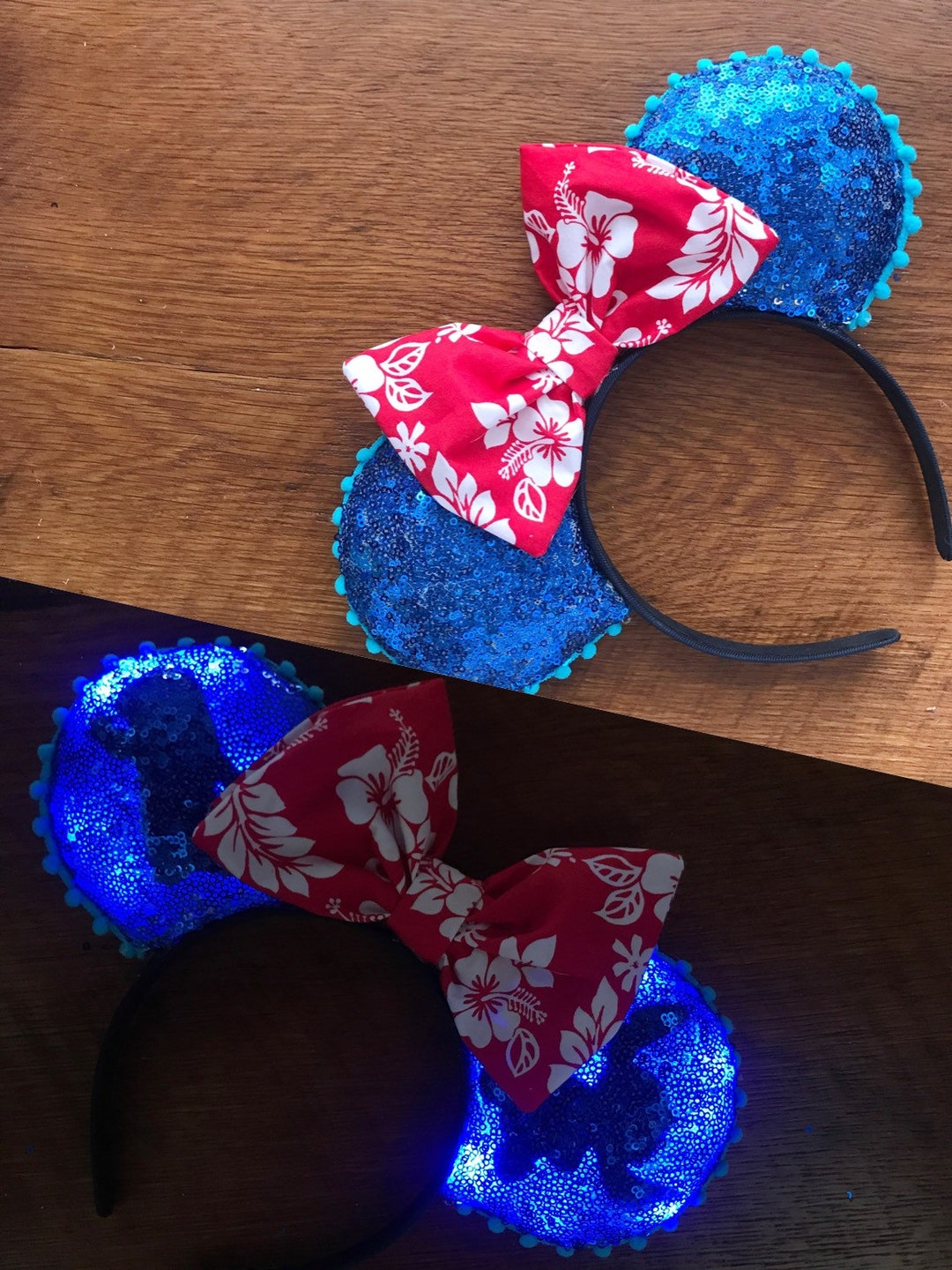 Lilo and Stitch Silhouette Disney-inspired Mickey Ears - Etsy