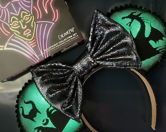 Malafid silhouet Disney-geïnspireerde Mickey Ears