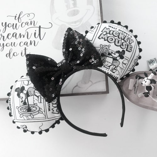steamboat willie Inspired mickey  Ears