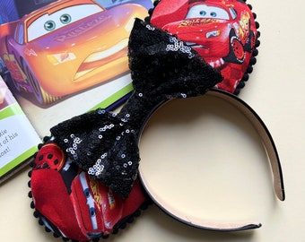 Aufhellende Mcqueen Cars von Disney inspirierte Micky Ohren