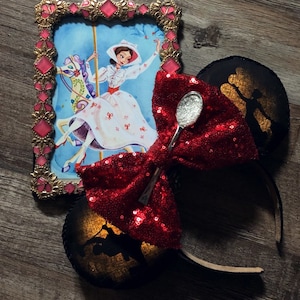Mary Poppins silhouette Disney-inspired Mickey Ears