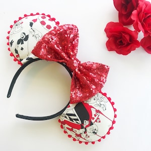 Alice in Wonderland: Queen of Hearts Disney-inspired Mickey Ears