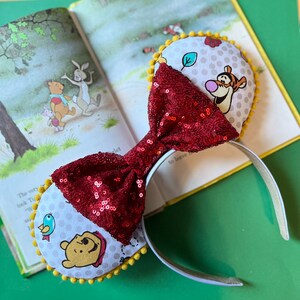 Floral Winnie The Pooh Disney-inspired Mickey Ears
