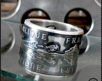 1989 French Human Rights Coin Ring