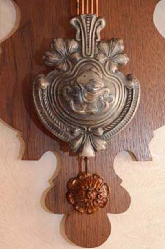 Antique Wall Clock, Circa 1900, Art Nouveau, Oak, German - Etsy